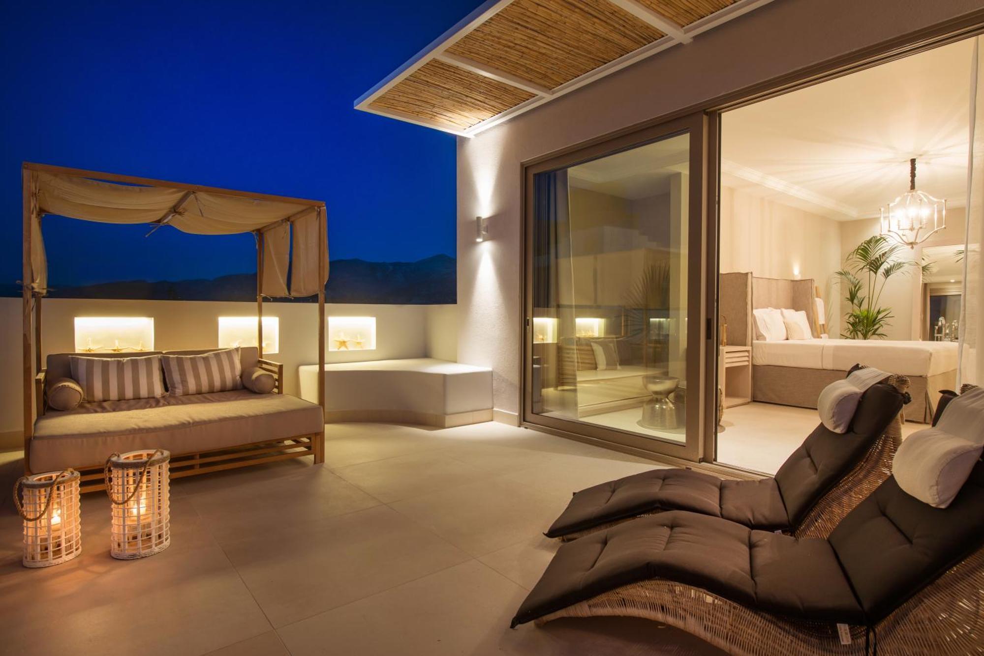 Drossia Palms Hotel And Nisos Beach Suites Малія Номер фото